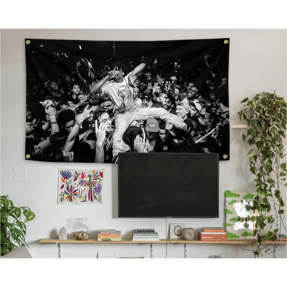 🎶 Playboi Carti Die Lit Album Cover Tapestry Flag 3x5 Ft Rap Merch New NIP - Picture 2 of 3